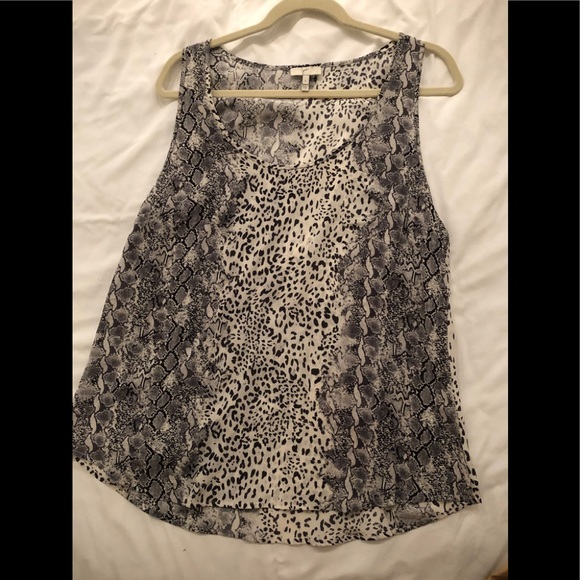 Joie Silk tank top animal print - Picture 1 of 5